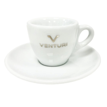 Venturi espresso cup and saucer